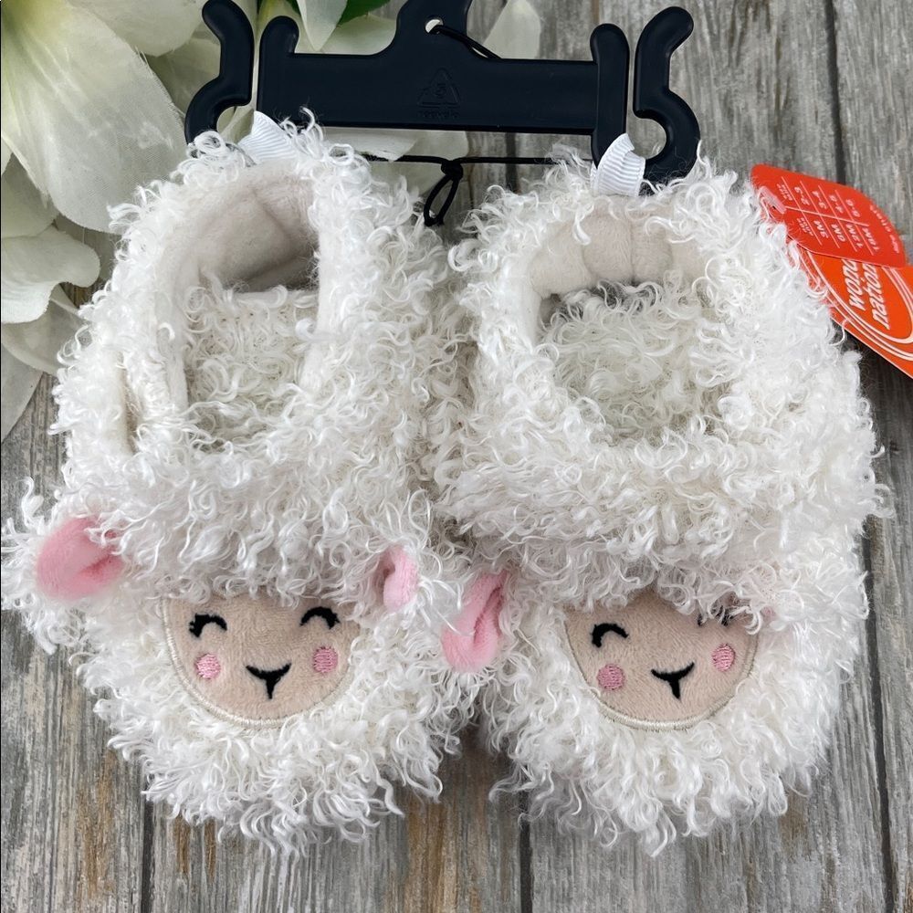 Baby Girls Llama Bootie Slippers Shoes Size 3